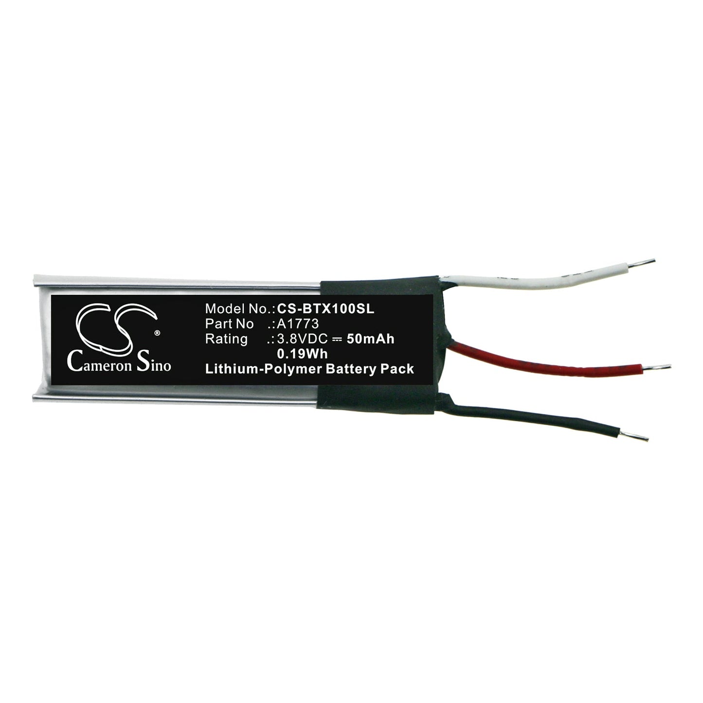 Replacement Battery for Beats  Beats X – Wireless Headset – 50mAh / 0.19Wh / 3.8V