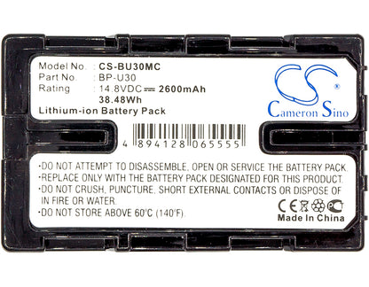 Replacement Battery for Sony PMW-EX1 – Camera – 2600mAh / 14.8V