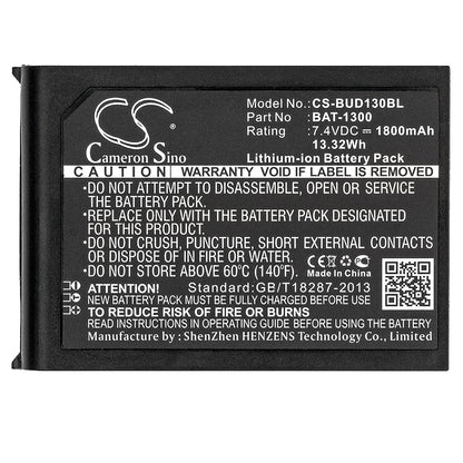 Replacement Battery for Bluebird  Pidion BIP-1300 – Barcode Scanner – 1800mAh / 13.32Wh / 7.4V