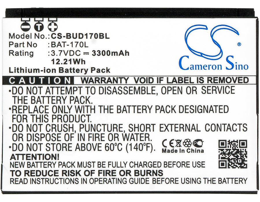 Replacement Battery for Bluebird  Pidion BM-170 – Barcode Scanner – 3300mAh / 12.21Wh / 3.7V