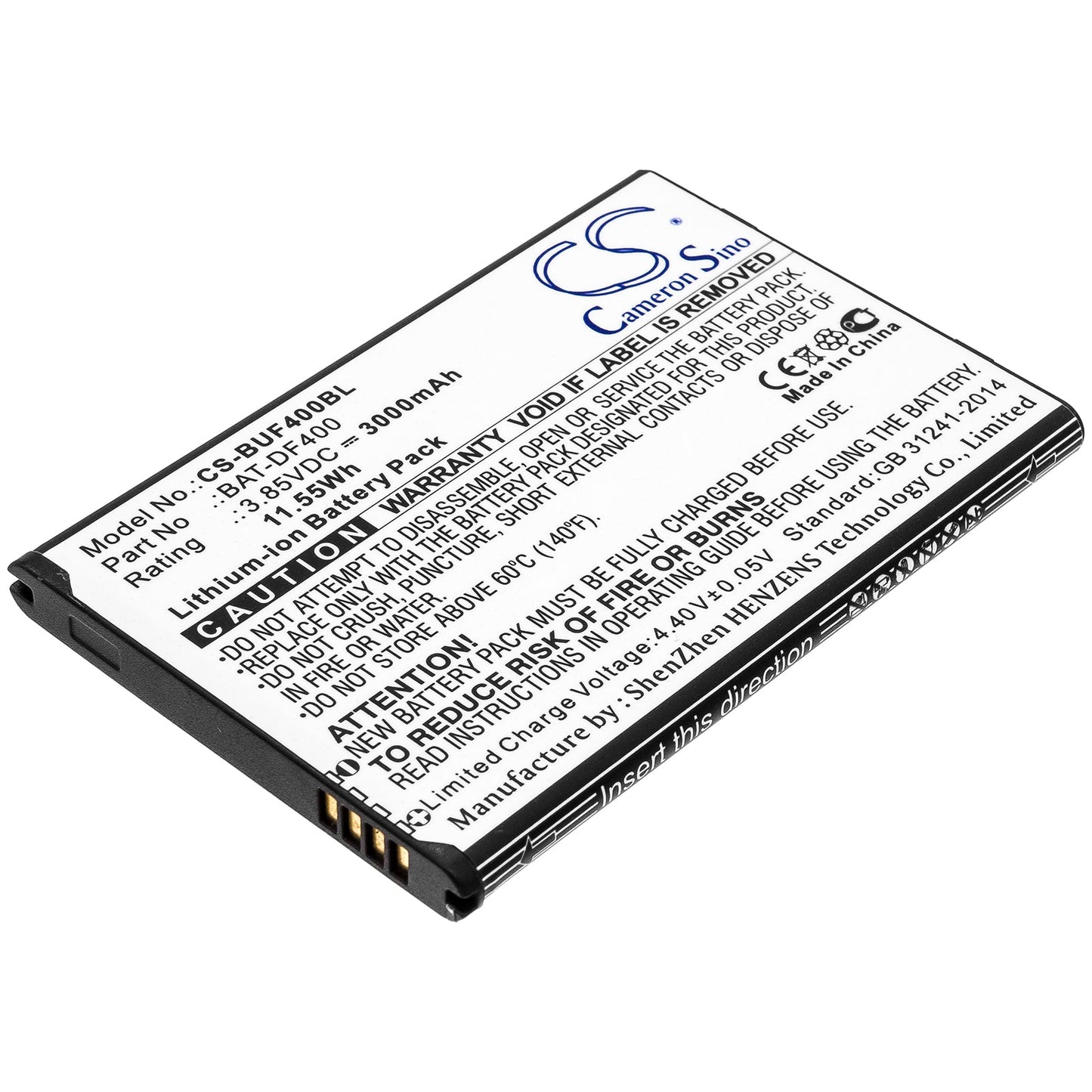 Replacement Battery for Bluebird  EF400 – Barcode Scanner – 3000mAh / 11.55Wh / 3.85V