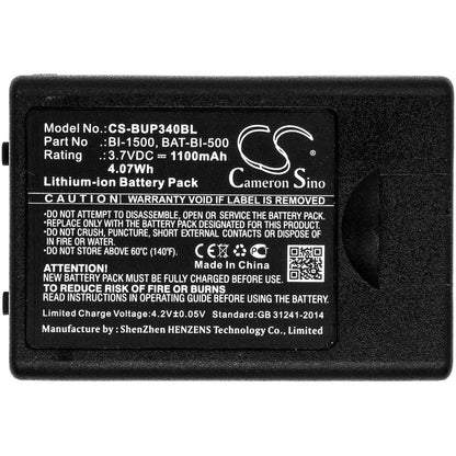 Replacement Battery for Bluebird  EG-340 – Barcode Scanner – 1100mAh / 4.07Wh / 3.7V