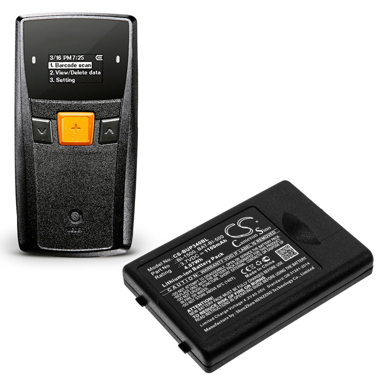 Replacement Battery for BlueBird EG-340 – Barcode Scanner – 1100mAh / 3.7V
