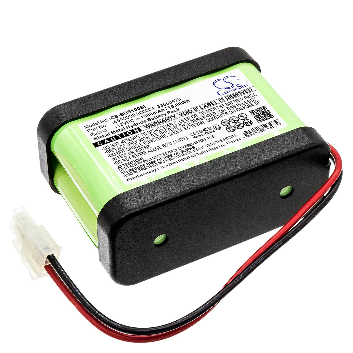 Replacement Battery for Besam | Ditec Entrematic | Assa Abloy Unislide Sliding door – Automatic Doors – 1500mAh / 12V