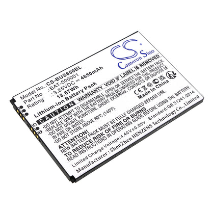 Replacement Battery for BlueBird Pidion SF6510 – Barcode Scanner – 4850mAh / 3.85V - image 1