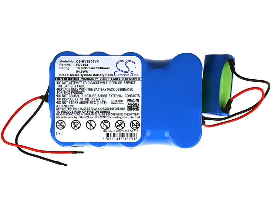 Replacement Battery for Bosch  BBHM1CMGB/01 – Vacuum – 3000mAh / 54.00Wh / 18.0V