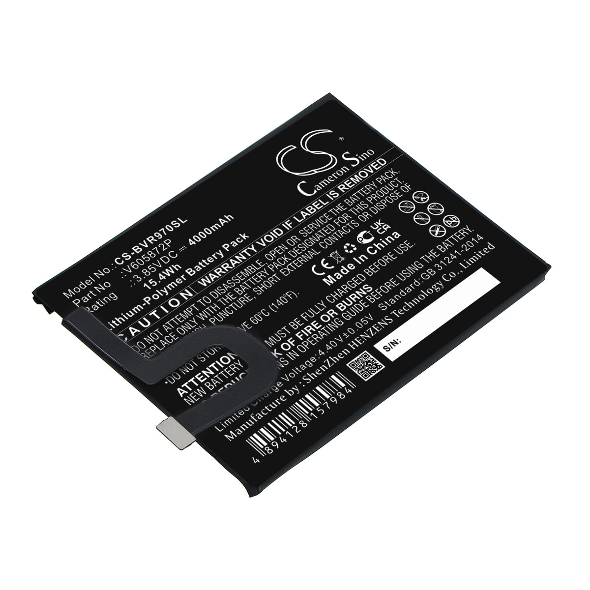 Replacement Battery for BlackView BV9700 – Mobile, SmartPhone – 4000mAh / 3.85V