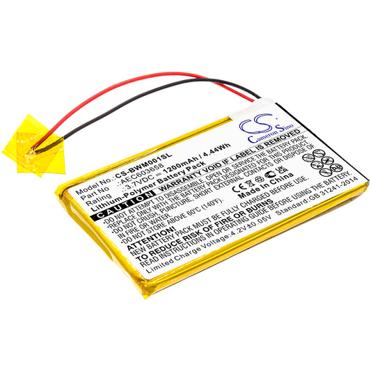 Replacement Battery for BW Gasalert Microclip Gas Detector – Equipment, Survey, Test – 1200mAh / 3.7V