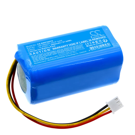 Replacement Battery for BobSweep WVP58021 – Vacuum – 2600mAh / 14.4V