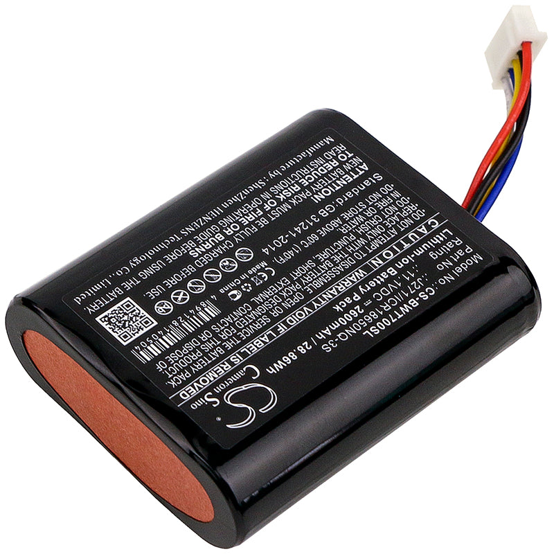 Replacement Battery for Bowers & Wilkins  T7 – 2600mAh / 28.86Wh