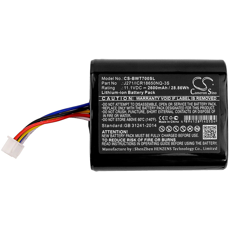 Replacement Battery for Bowers & Wilkins  T7 – 2600mAh / 28.86Wh
