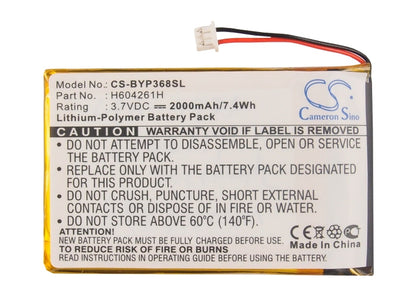 Replacement Battery for Bushnell  36-8100 – GPS, Navigator – 2000mAh/7.4Wh / 3.7V