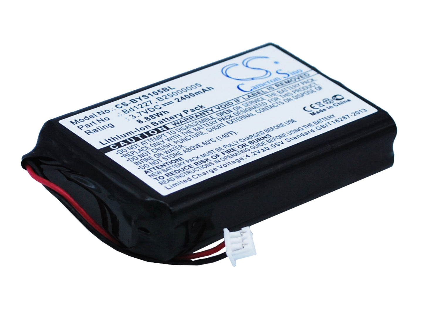 Replacement Battery for Baracoda  B40160100 – Barcode Scanner – 2400mAh / 8.88Wh / 3.7V