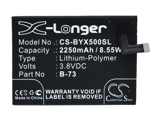 Replacement Battery for BBK VIVO X5V – Mobile, SmartPhone – 2250mAh / 3.8V