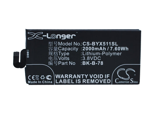 Replacement Battery for BBK VIVO X5 MAX – Mobile, SmartPhone – 2000mAh / 3.8V