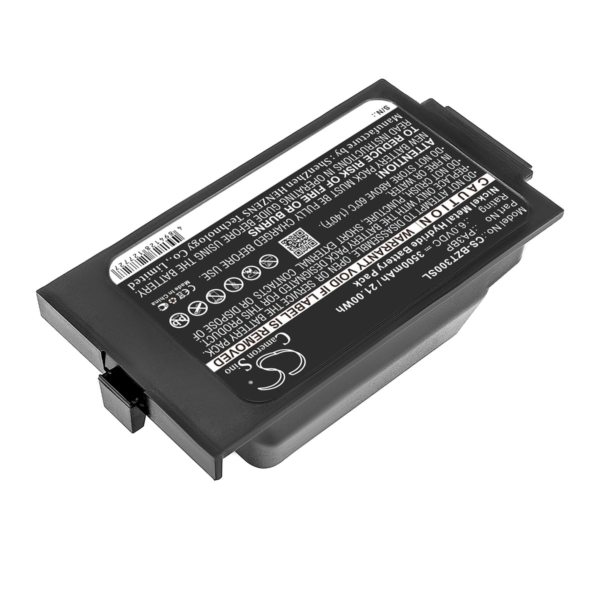 Replacement Battery for Bullard PA30 PAPR – Thermal Camera – 3500mAh / 6V