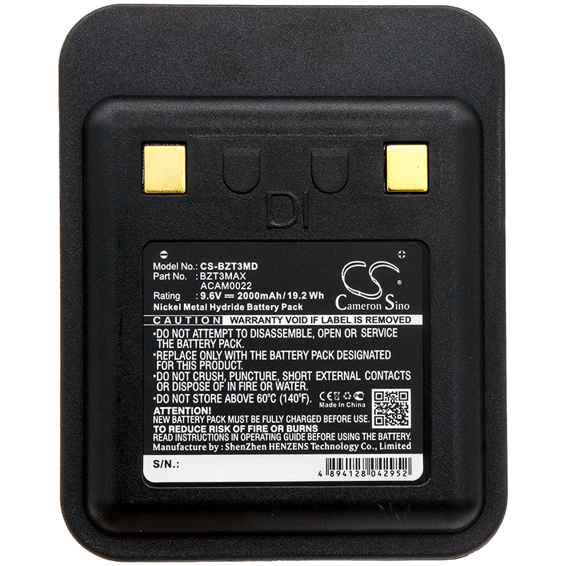 Replacement Battery for Bullard T3 – Thermal Camera – 2000mAh / 9.6V
