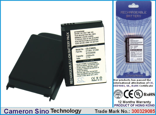 Replacement Battery for Krome | Orange | HTC | I-Mate | O2 | Dopod | AudioVox | Cingular | Qtek | Vodafone | Telefonica | T-Mobile SPV C100 – Mobile