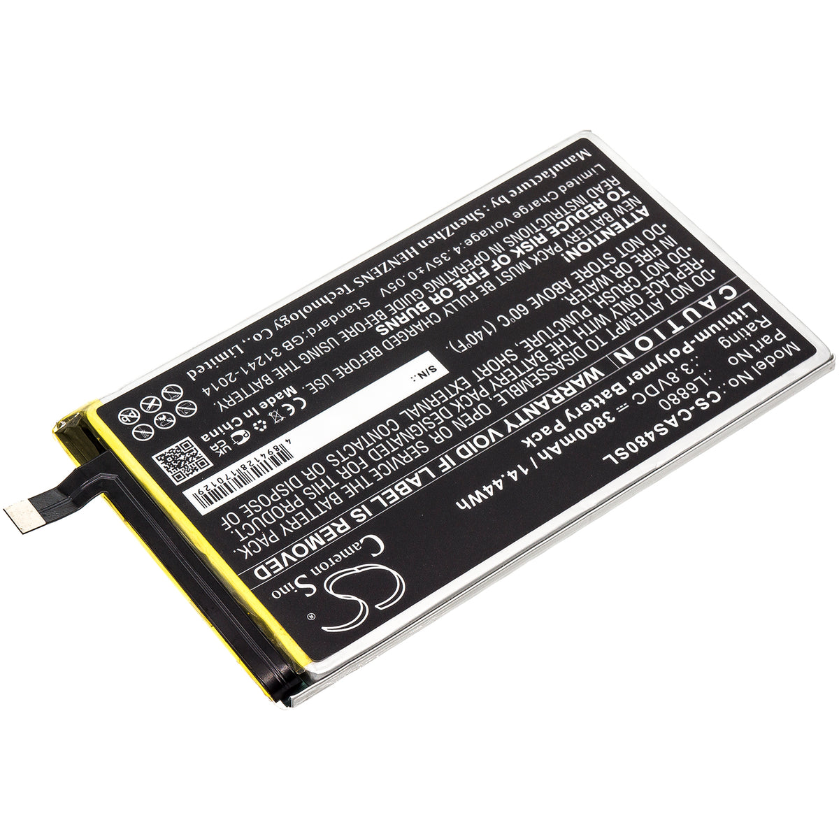 Replacement Battery for CAT | CATERPILLAR | Sprint S48C – Mobile, SmartPhone – 3800mAh / 3.8V