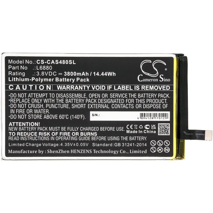 Replacement Battery for CAT | CATERPILLAR | Sprint S48C – Mobile, SmartPhone – 3800mAh / 3.8V