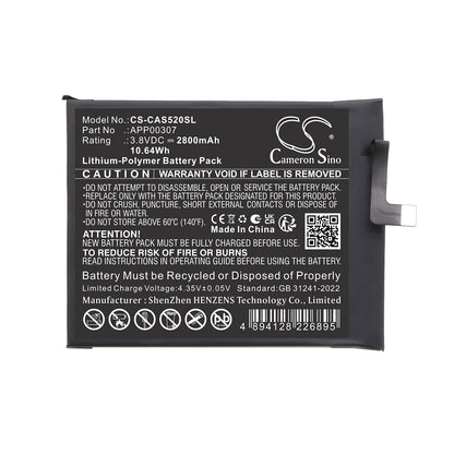 Replacement Battery for CATERPILLAR | CAT CAT S52 – Mobile, SmartPhone – 2800mAh / 3.8V