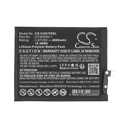 Replacement Battery for CATERPILLAR | CAT BM1S1B – Mobile, SmartPhone – 4800mAh / 3.87V