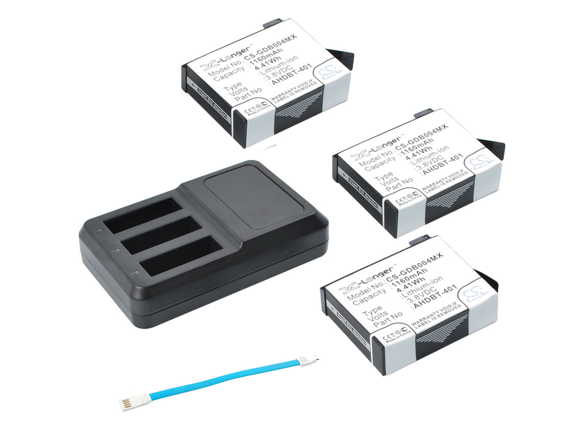 Replacement Battery for GoPro Hero 4 – Cosmetic Mirror