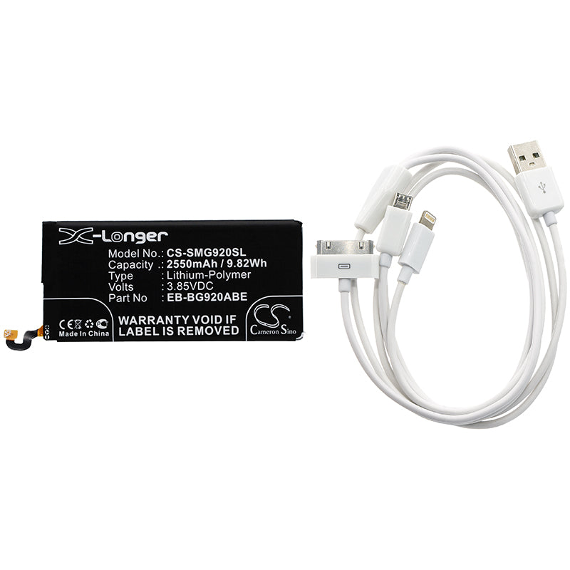 Replacement Battery for Samsung Galaxy S6 – Cosmetic Mirror