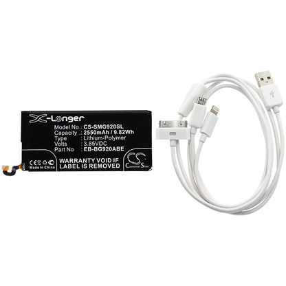 Replacement Battery for Samsung Galaxy S6 – Cosmetic Mirror