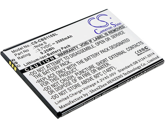 Replacement Battery for Cubot Note S – Mobile, SmartPhone – 2500mAh / 3.7V