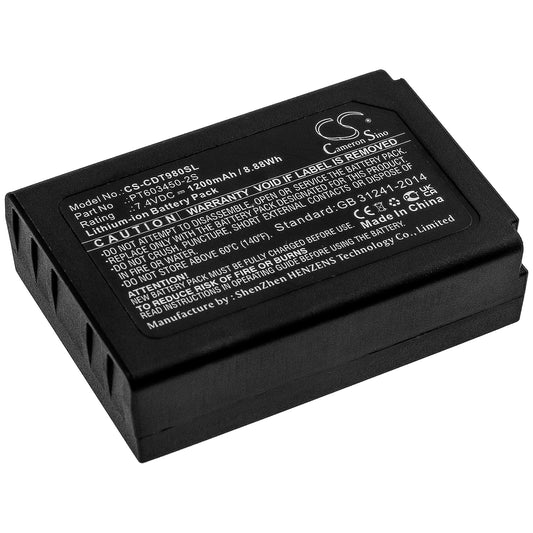 Replacement Battery for CEM | Peaktech | PCE | Extech DT-9850M – Equipment, Survey, Test – 1200mAh / 7.4V