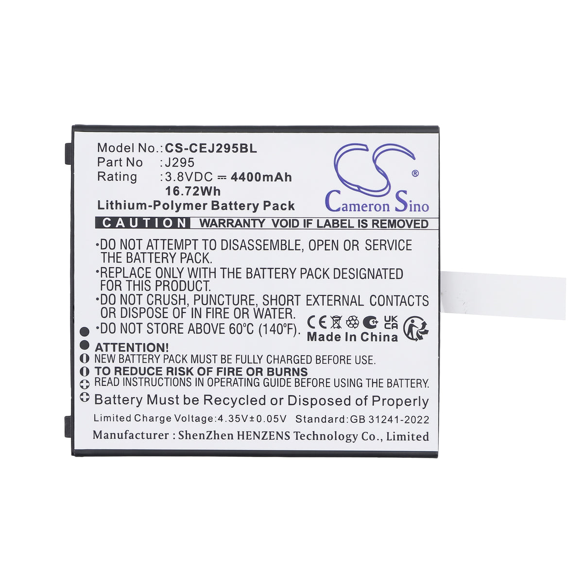 Replacement Battery for Capture CA-MTAC-4300-MB – Barcode Scanner – 4400mAh / 3.8V