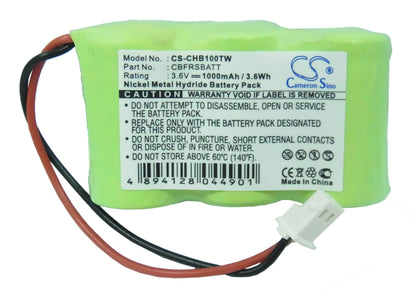 Replacement Battery for Chatter Box  100AFH 2/3A – Two-Way Radio – 1000mAh / 3.6V