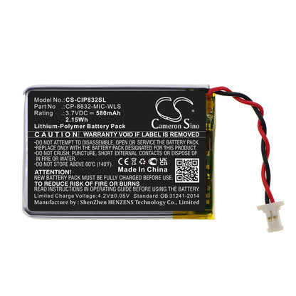 Replacement Battery for Cisco CP-8832 Wireless Expansion Microphone – Communication & Conferencing – 580mAh / 3.7V