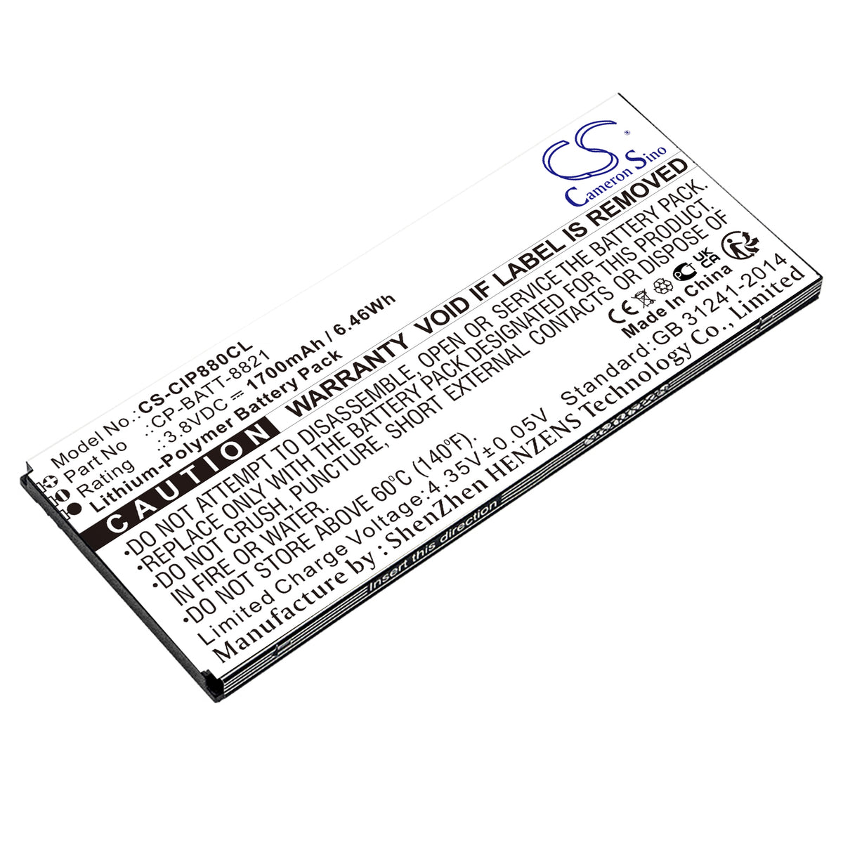 Replacement Battery for Cisco 8800 – Cordless Phone – 1700mAh / 3.8V