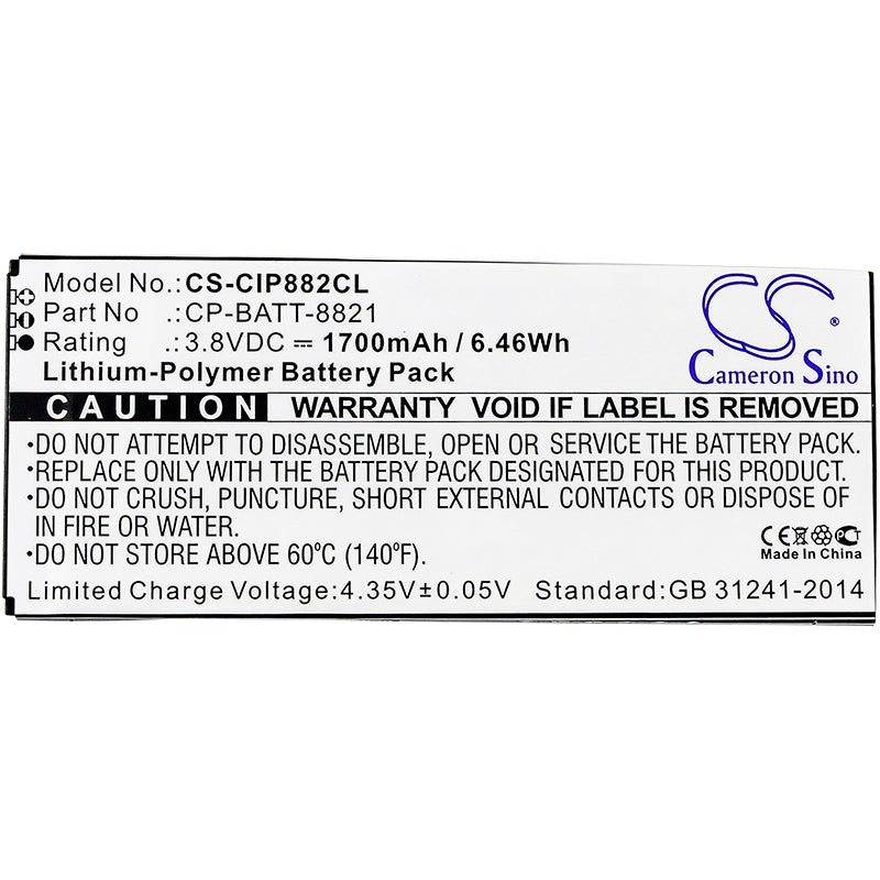 Replacement Battery for Cisco CP-8821-EX-K9-BUN – Cordless Phone – 1700mAh / 3.8V