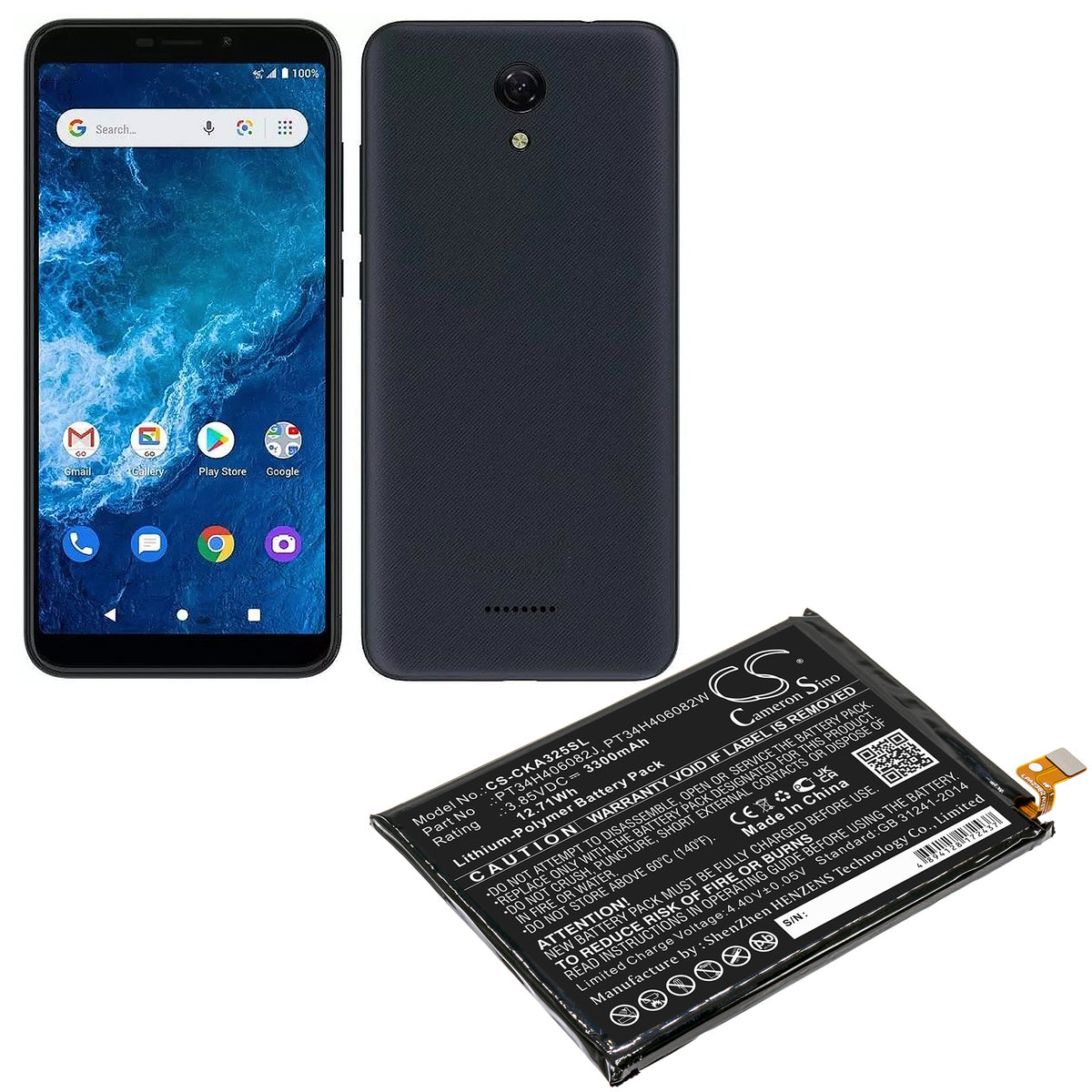 Replacement Battery for Cricket | BLU | Wiko ICON 2 – Mobile, SmartPhone – 3300mAh / 3.85V