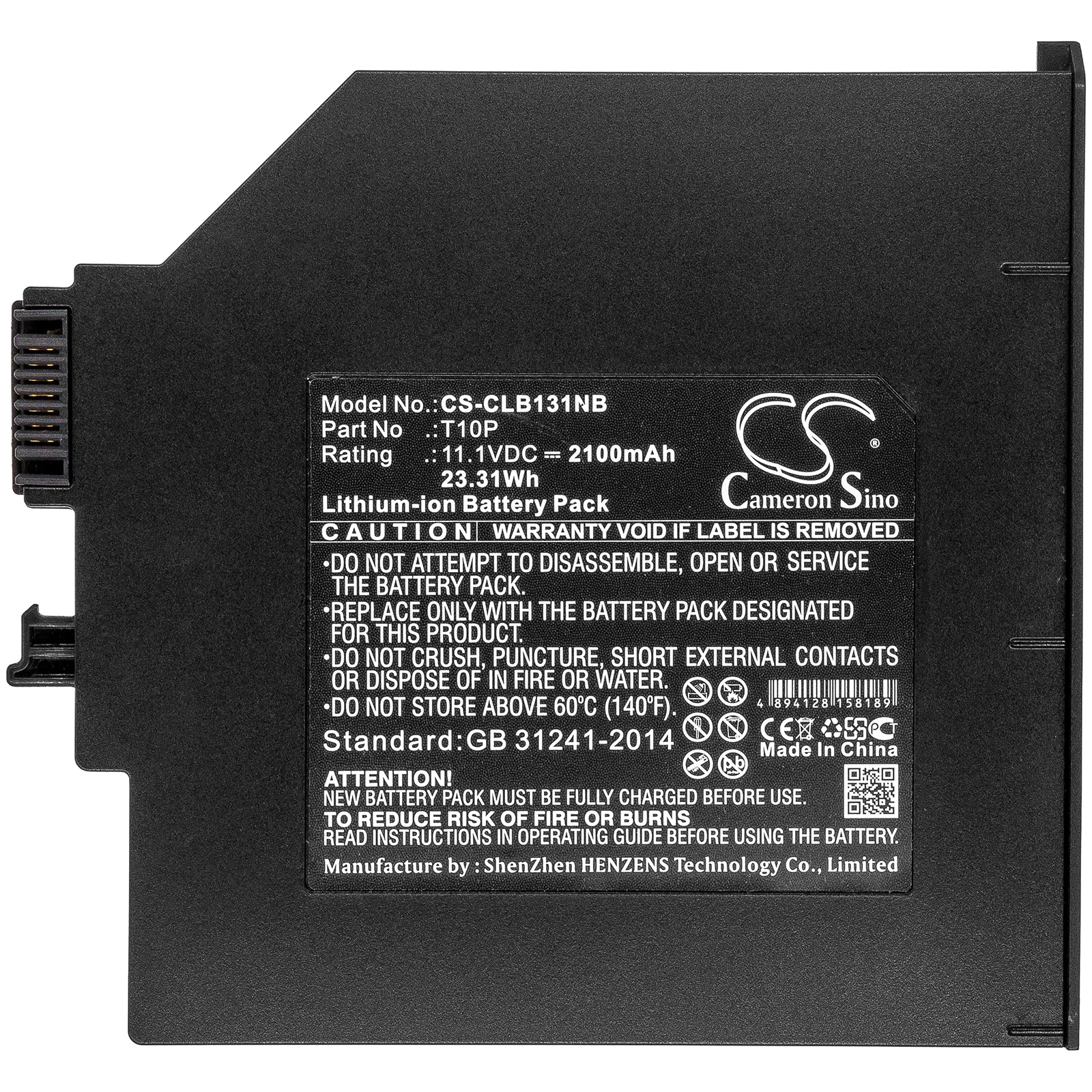 Replacement Battery for Clevo Ciewsinie VNB131 – Notebook, Laptop – 2100mAh / 11.1V - image 3