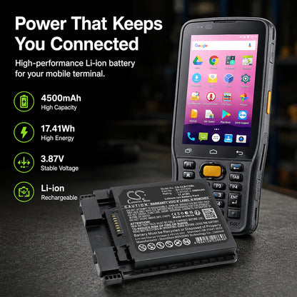 Replacement Battery for CipherLAB R25 – Barcode Scanner – 4500mAh / 3.87V