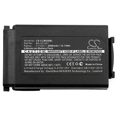 Replacement Battery for CipherLab 9300 – Barcode Scanner – 2900mAh / 3.7V