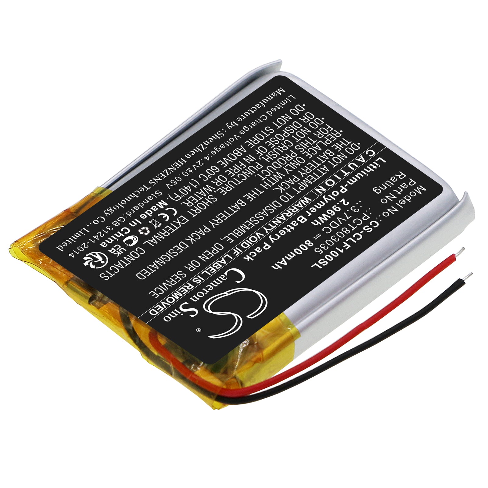 Replacement Battery for Cleer Flow – Wireless Headset – 800mAh / 3.7V - image 2