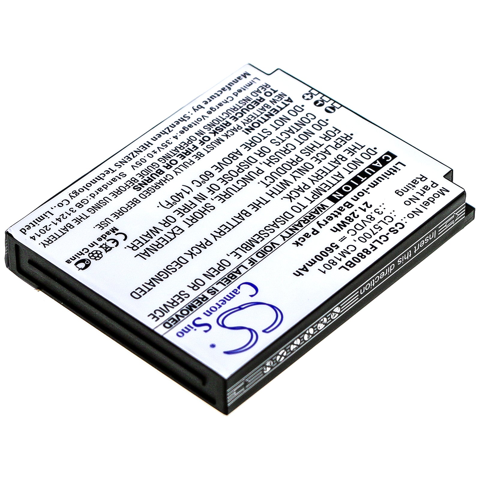 Replacement Battery for Cilico F880 – Barcode Scanner – 5600mAh / 3.8V - image 2