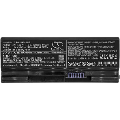 Replacement Battery for Aorus | Shinelon | Clevo | Sager | Medion | Gigabyte | Mifcom | Hasee | Systemax 7 KB – Notebook, Laptop – 2200mAh / 14.4V - image 3
