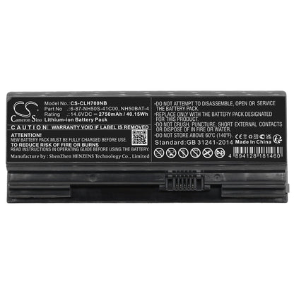 Replacement Battery for Mifcom  EG5 i7-GTX 1660 Ti(NH55RCQ) – Notebook, Laptop – 2750mAh / 40.15Wh / 14.6V