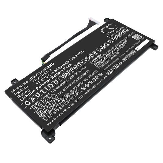 Replacement Battery for Clevo NL40MU – Notebook, Laptop – 3150mAh / 11.4V