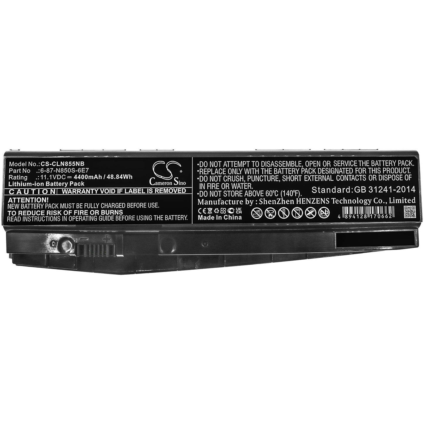 Replacement Battery for Nexoc  G739 – Notebook, Laptop – 4400mAh / 48.84Wh / 11.1V