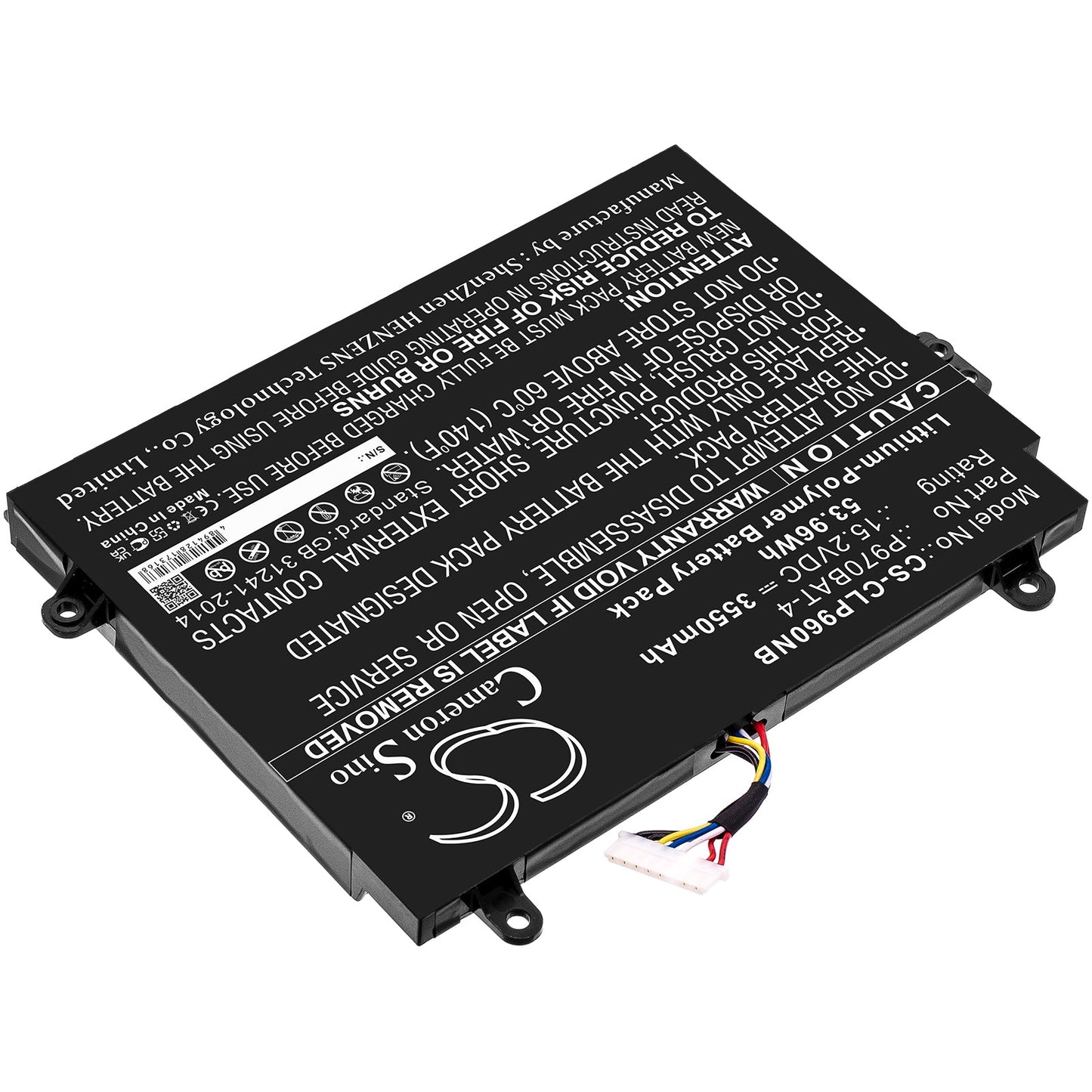 Replacement Battery for Sager  NP2950(P955ET1) – Notebook, Laptop – 3550mAh / 53.96Wh / 15.2V