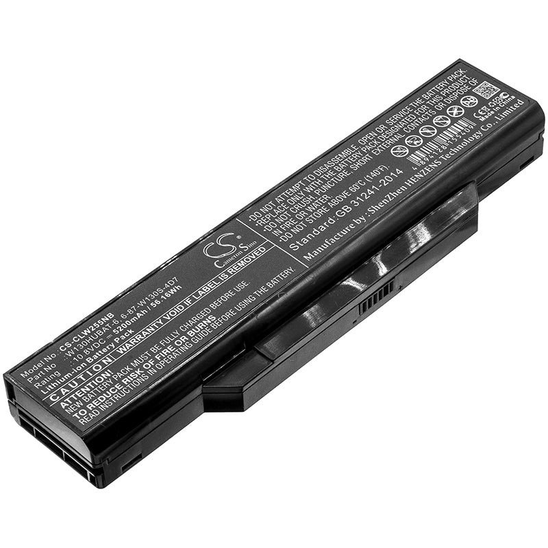 Replacement Battery for Clevo W255CEW – Notebook, Laptop – 5200mAh / 10.8V - image 1