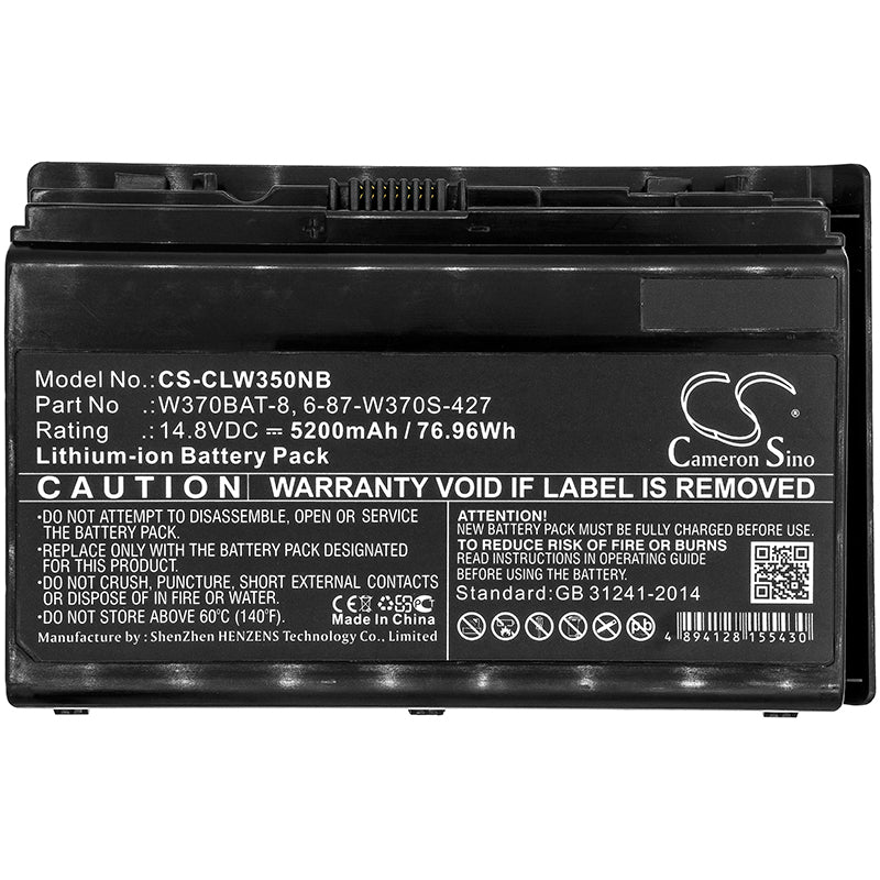 Replacement Battery for Clevo | Gigabyte | Hasee | Schenker | Sager W350ST – Notebook, Laptop – 5200mAh / 14.8V - image 3