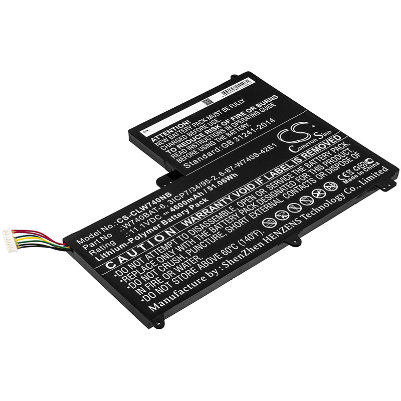 Replacement Battery for Sager | Terrans Force | Clevo NP2740 – Notebook, Laptop – 4600mAh / 11.1V - image 1